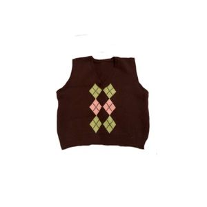 super cute brown sweater vest
